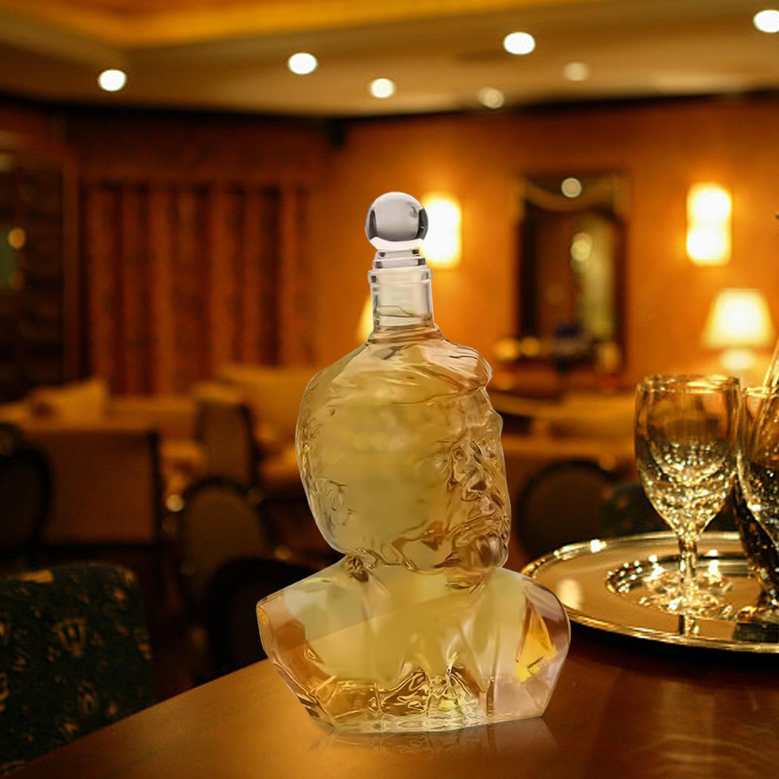 Amazon.co.jp: 酒デキャンタ - トランプボトル | 750l トランプ型透明